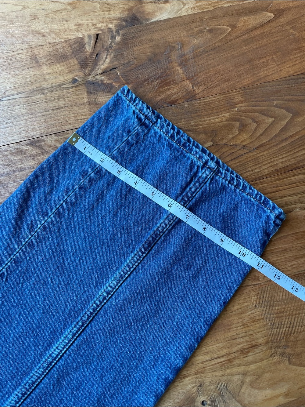 Madewell Baggy Straight Cargo High-Rise Wide Leg Patch Jeans size 27 NN489 - Picture 12 of 14